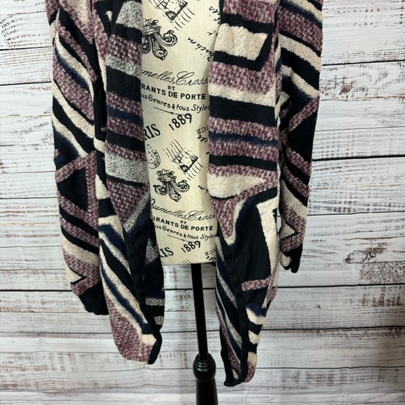 Lucky Brand waterfall front chevron size XS long sleeve cardigan‎ - Picture 10 of 11